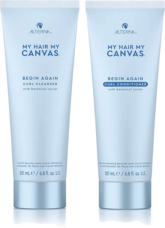 Alterna My Hair. My Canvas. Begin Again Curl Cleanser 201ml and Condit