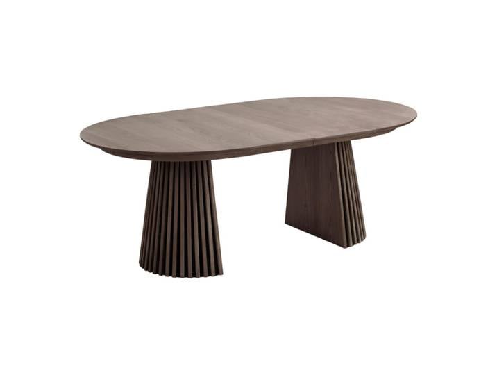 Table repas 200 à 300 cm marron foncé