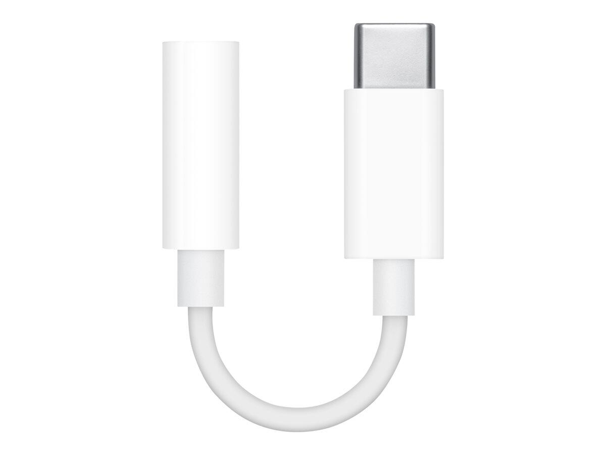 Apple Adapter USB-C auf 3.5 mm Kopfhörerstecker, weiß MU7E2ZM/A