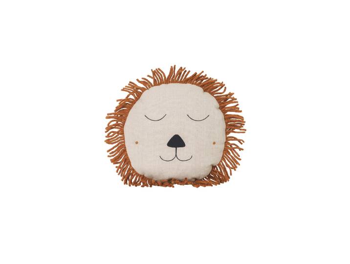 Ferm Living Coussin lion Safari Natural
