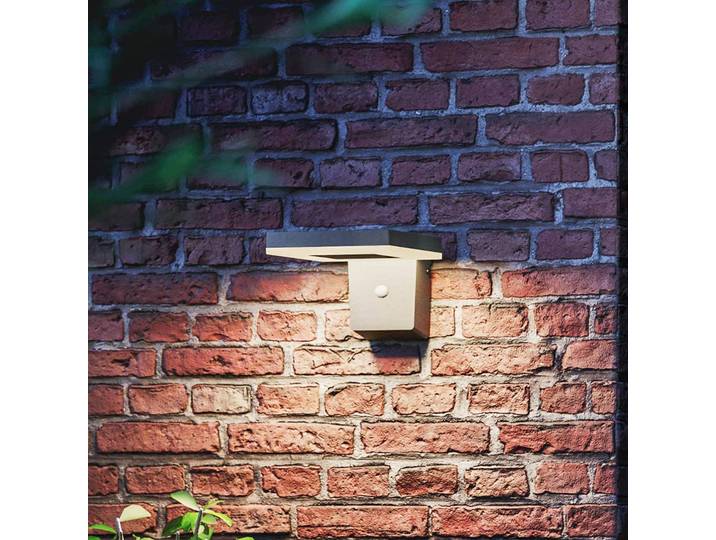 Philips LED-Solar-Wandleuchte Zonal, Kopf 16 x cm Zonal, schwarz, Kunststoff, Modern