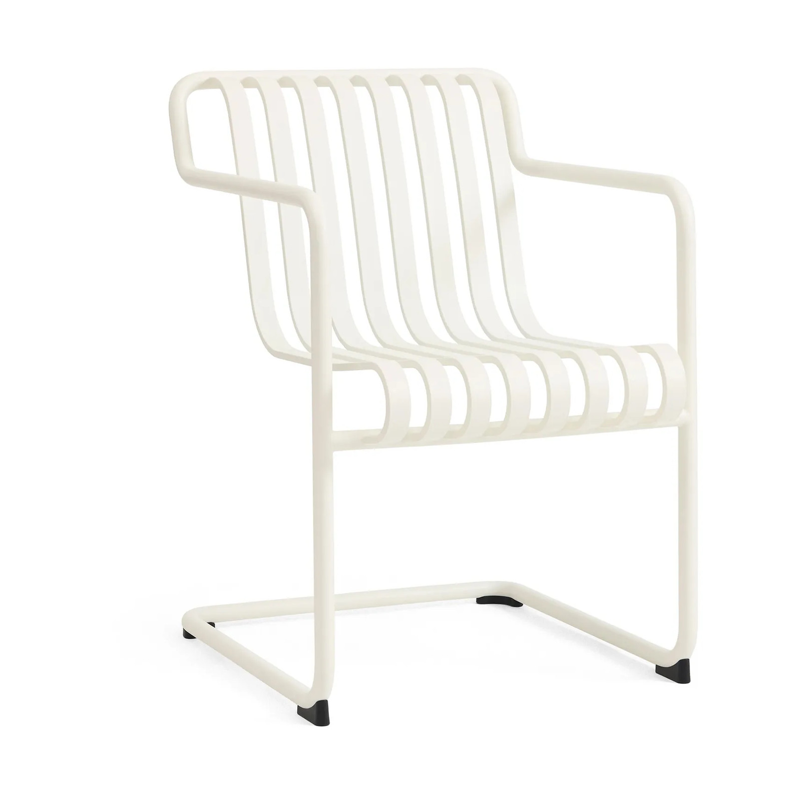HAY Palissade Cantilever Dining armstoel Aluminium Wit