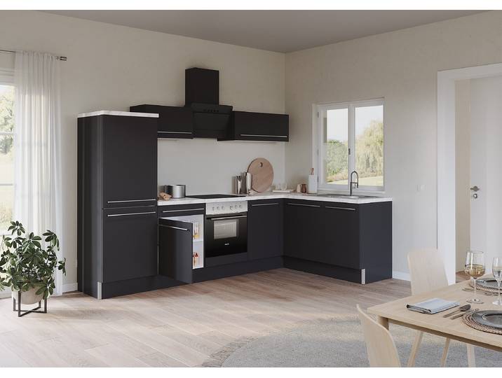 Meuble bas Venezia 1 porte 60cm Gris/Anthracite