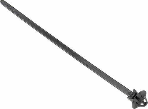 HellermannTyton 155-05800 T50SOSFT6E-PA66HIRHS Kabelbinder 160mm 4.60mm Schwarz mit Spreizanker und Teller