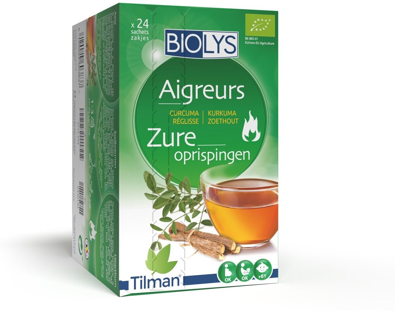 Biolys Infusion Curcuma Réglisse 24 Sachets