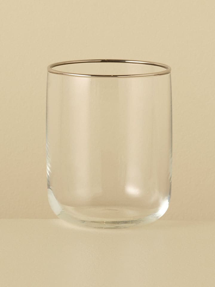 BELLA MAISON Glas in Transparent/ Gold - 270 ml - onesize