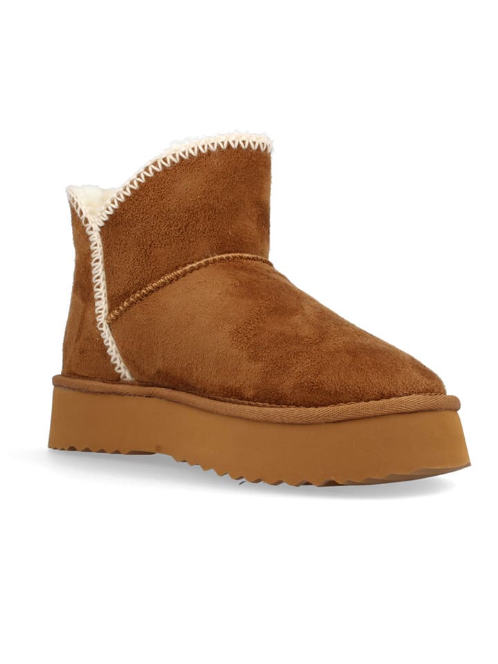 Wrangler Winterboots "Elsa" in Hellbraun - 36