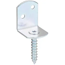 Flechtzaunhalter L-Form, 83x32mm, galvanisch verzinkt, dickschichtpassiviert