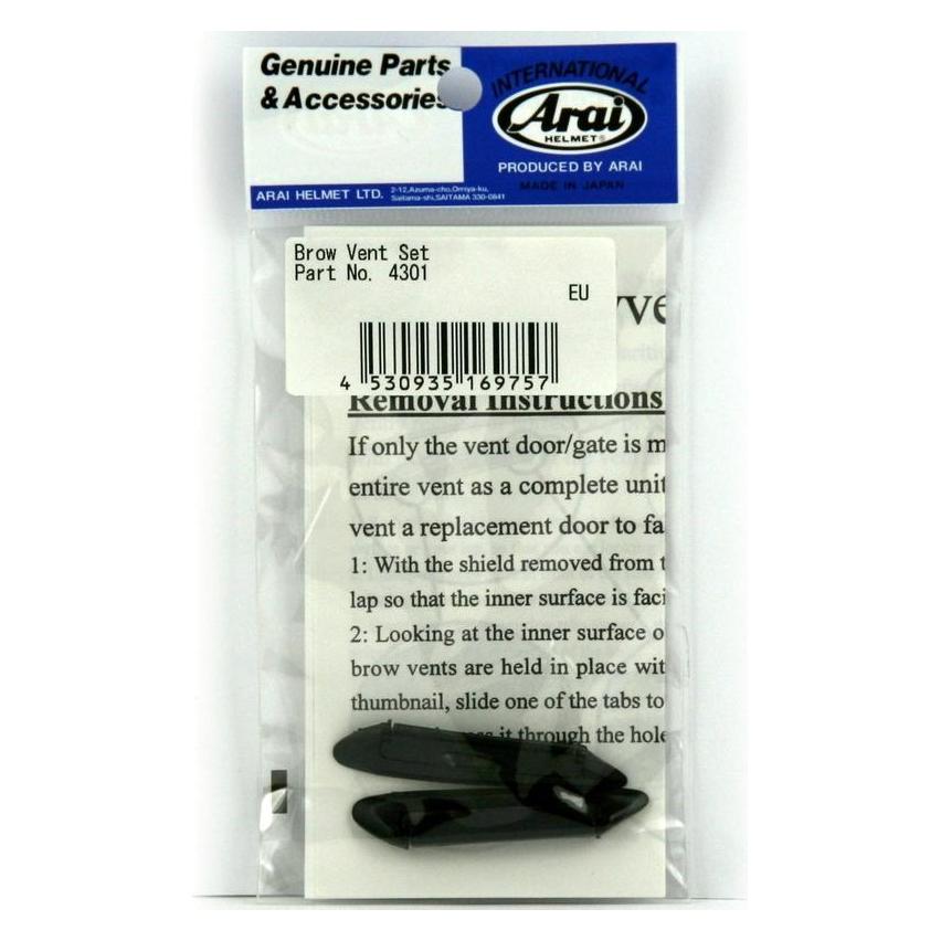 Arai Vas-V Augenbrauen-Entlüftungsöffnungen für Glas, 2 Stück (60103427)