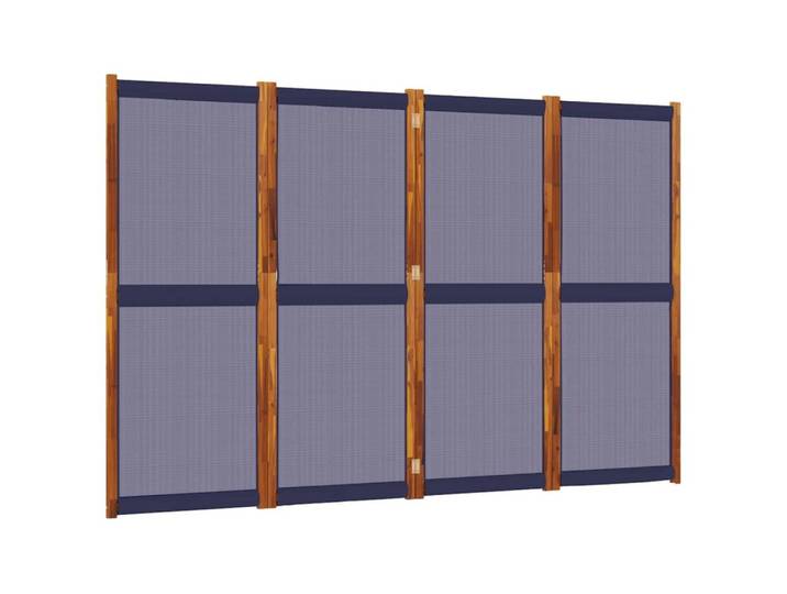 vidaXL Paravent, 4-tlg. Raumteiler Dunkelblau 280x180 cm