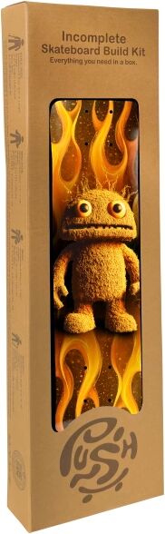 Kinder Skateboard Push Mr Furry FP Incomplete (7.75" - Rot)