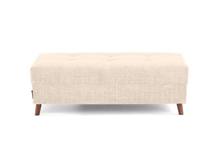 Rune - pouf en velours texturé - Beige
