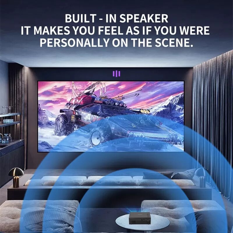INF Mini projecteur portable : profitez du divertissement sur grand écran où que vous soyez Le noir