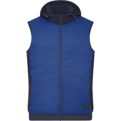 James & Nicholson Wattiertes Herren Hybrid Strickfleece Gilet Bodywarmer JN1848