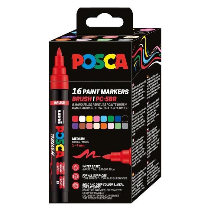 Uni-ball Filzstift Uniball Posca PC-5BR (1x) (PC-5BR BEIGE)