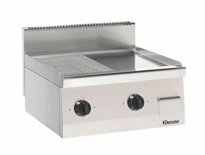 Bartscher Elektrische grillplaat serie 600, 600 mm breed - 132255