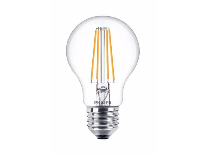 Philips Lampe A60 Klassisch Klar E27 (7 W) LED-Lampe – LED/Leuchtmittel/Glühbirne