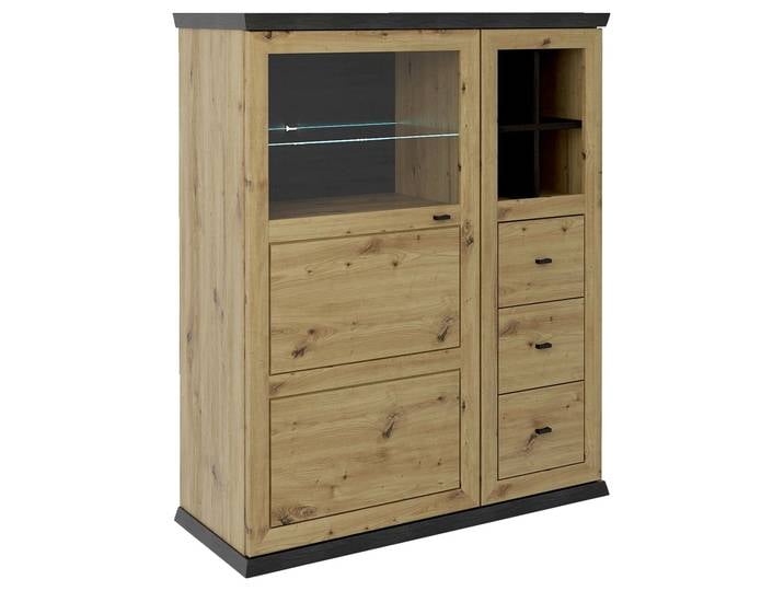 Hom´in Highboard BENTON, Eiche Artisan, Holznachbildung