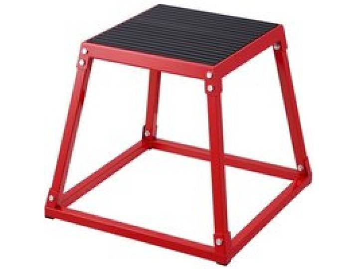 VEVOR Plyometrische Sprungbox, 458 mm Plyo-Box, Plyometrische Plattform Plyobox Rot, Rutschfeste Fitness-Übungs-Step-Up-Box für Heimtraining, Konditions-Krafttraining, Gesäß, Oberschenkel Trainieren