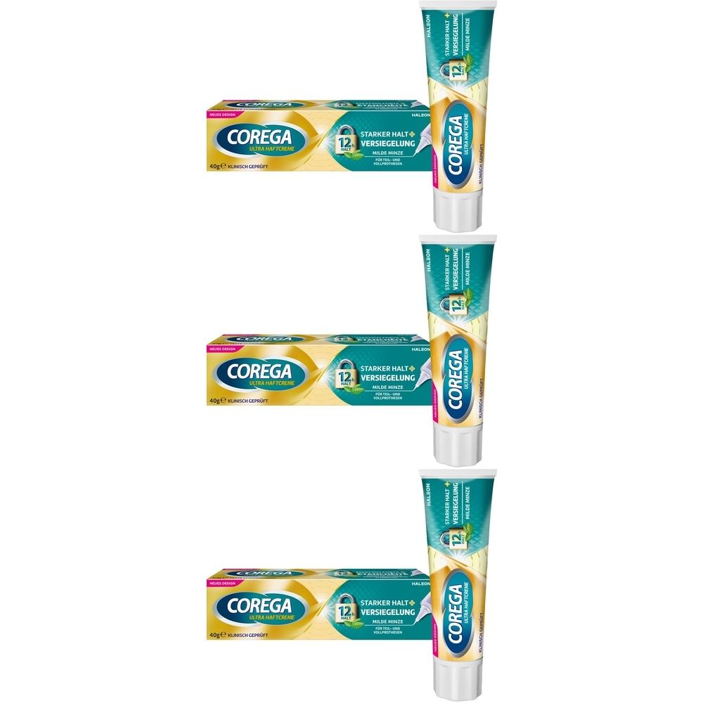 Corega Ultra Haftcre Stark x3 3x1 St Creme