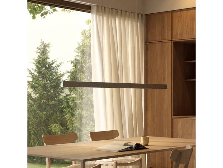 Edge Linear S1500 LED-Hängelampe titangrau CCT - Light-Point - Arbeitszimmer / Büro - Design - Aluminium - Mehrflammig