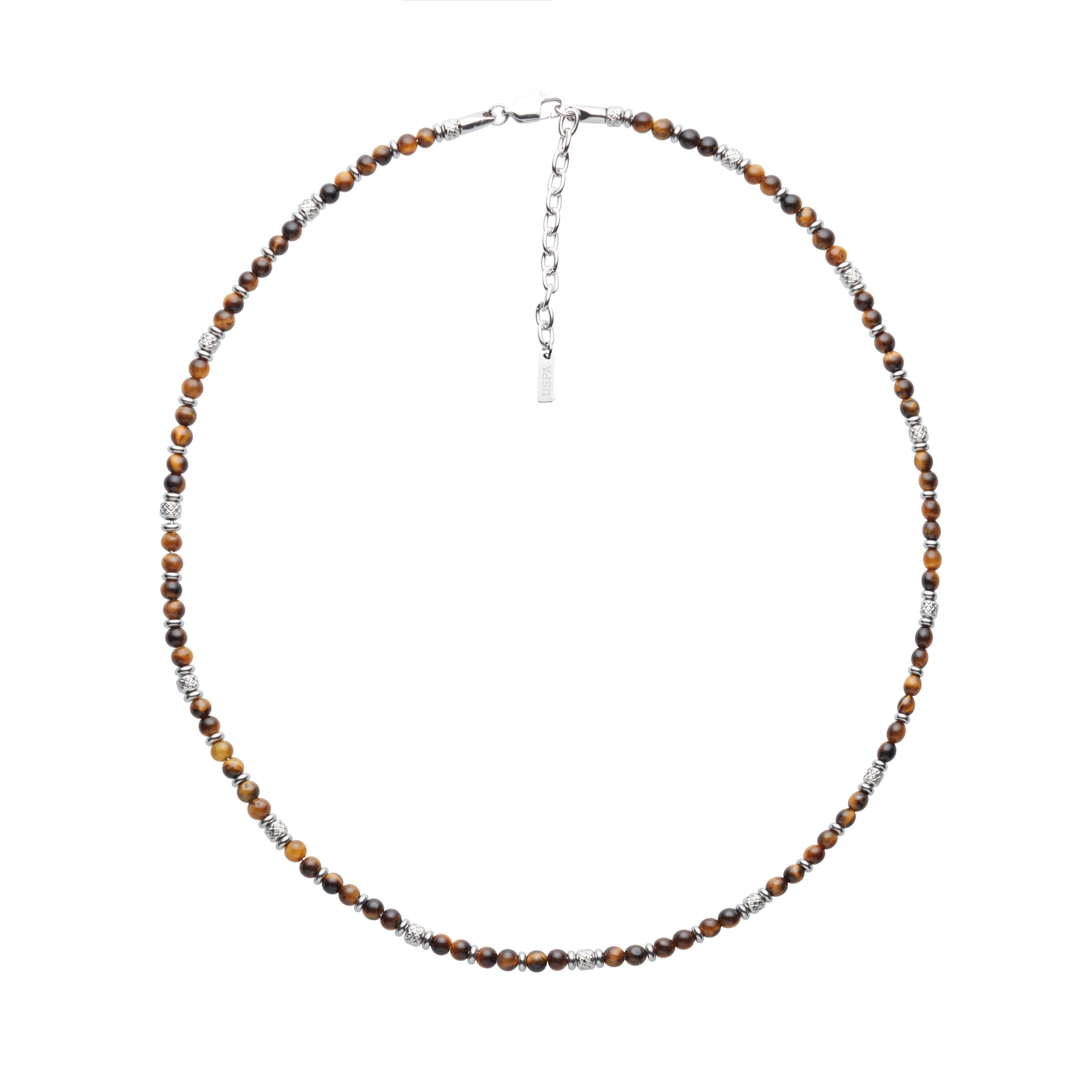 US Polo Assn Jewellery Oliver Halskette mit Natursteinen