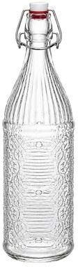 Bormioli Rocco Italian Heritage Glass Bottle Decorative Motifs Inspired by Traditional Italian Majolica