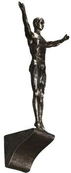 Inspire Essentials SummitGrip Rock Climbing Wall Sculpture Retro Athlete Wall Decor 1