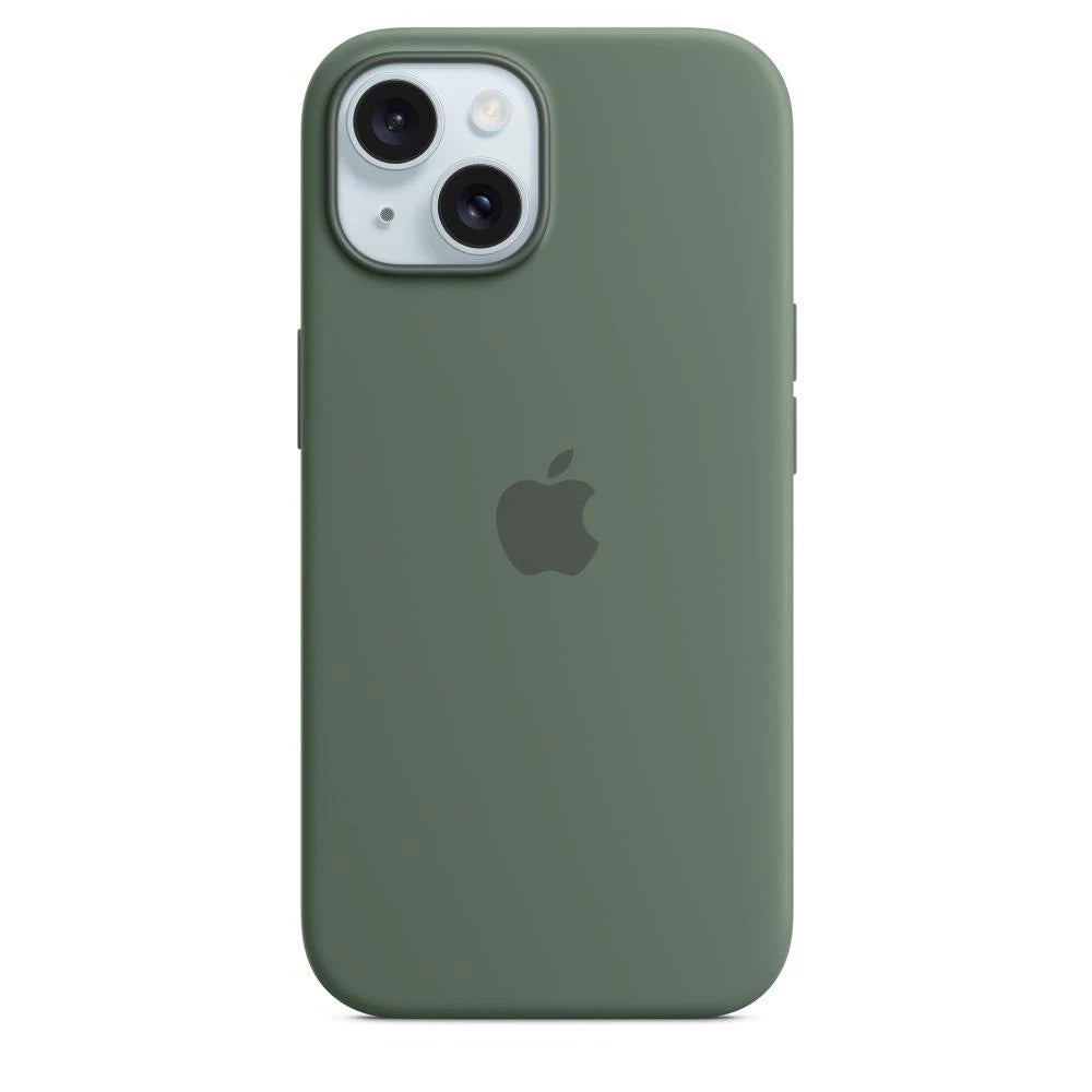 MediaRuler Apple Silikon Case mit MagSafe für Apple iPhone 15, Zypresse