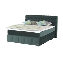 Jette Home Boxspringbett   ¦ grün ¦ Maße (cm): B: 182 H: 123