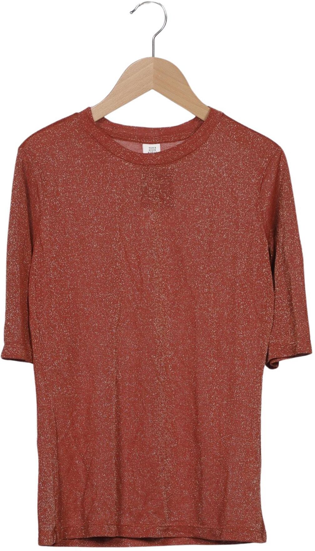 Kauf dich glucklich Damen T-Shirt, Orange, Gr. S, Synthetik / Viskose - Second Hand