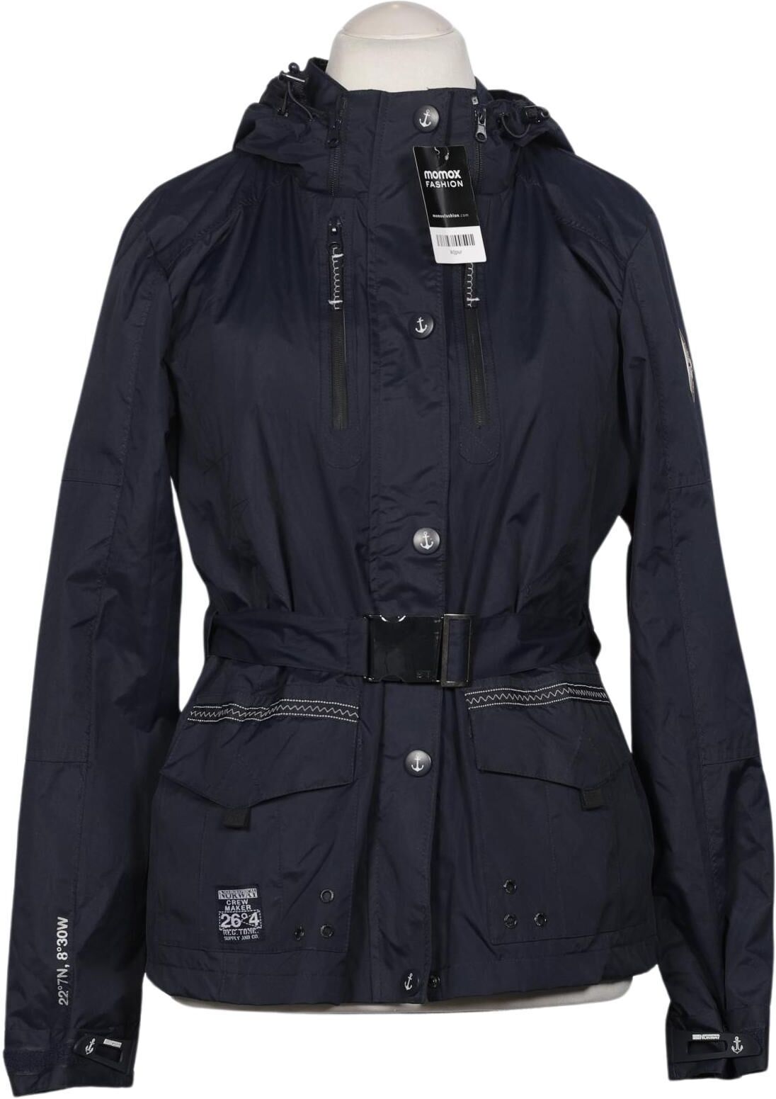 Geographical Norway Damen Jacke, Marineblau, Gr. L, Synthetik - Second Hand