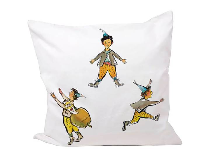 Zierkissen Schellenursli multicolor Baumwolle B 45 T 45 cm - Zierkissen