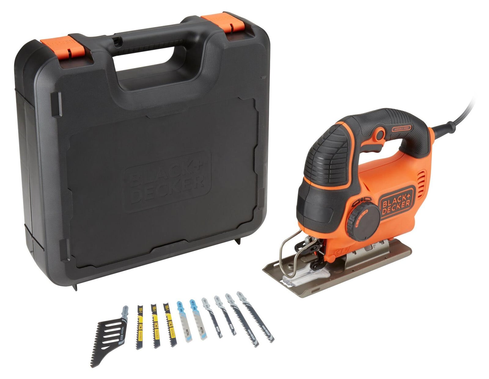 Black+Decker KS901PEK-QS Reciprozaag, Zwart/Oranje, 620 W