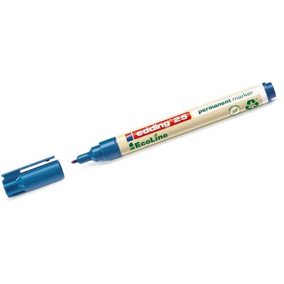 Permanentmarker edding 25 EcoLine blau Packung mit 10 Stück