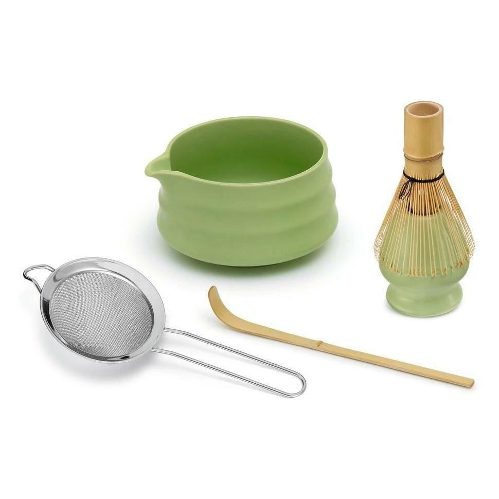 Gourmetmaxx Matcha-Set grün Keramik 5-tlg. 0.45 l, Grün (30208)