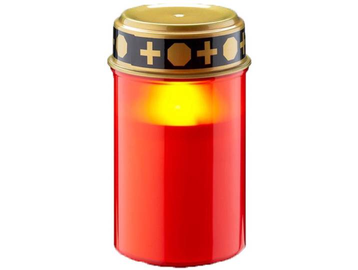 Goobay LED grafkaars - Flikkerend effect - Weerbestendig - Rood