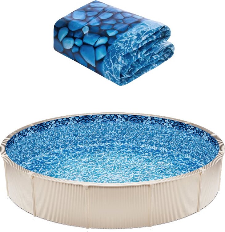 Pool Innenfolie Ersatz - Schwimmbadfolie 732x147cm - Hochwertige Pool Ersatzfolie - Langlebige Innenhülle für Schwimmbäder