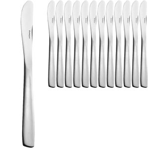 Esmeyer Tafelmesser Saskia 231-089, Wellenschliff, 20,7 cm, Edelstahl 13/0, silber poliert, 12 Stück