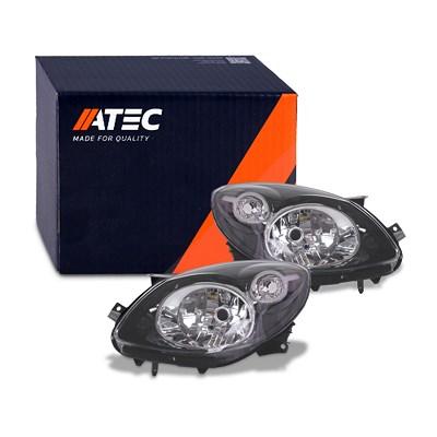 Atec 2x Scheinwerfer schwarz H4 [Hersteller-Nr. 40805279] für Renault