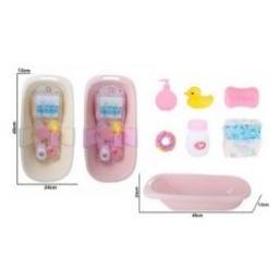Madej Puppenbadewanne + Zubehör 24x49x12cm (65614387)