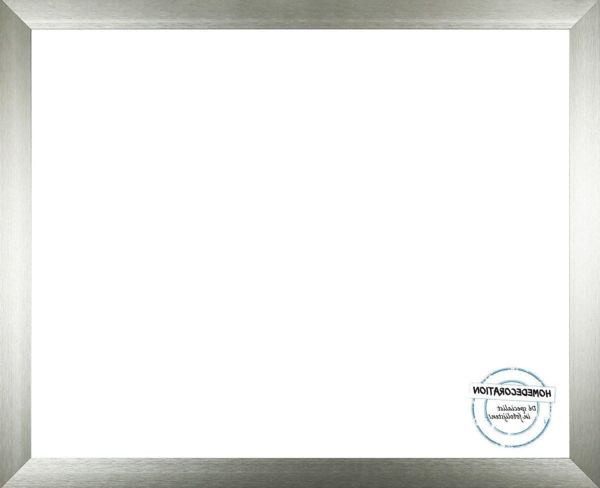 Zilveren aluminium fotolijst met antireflecterend acrylglas
