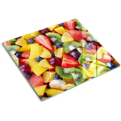 GLASPLATTE 60x52 cm Gehackte Früchte