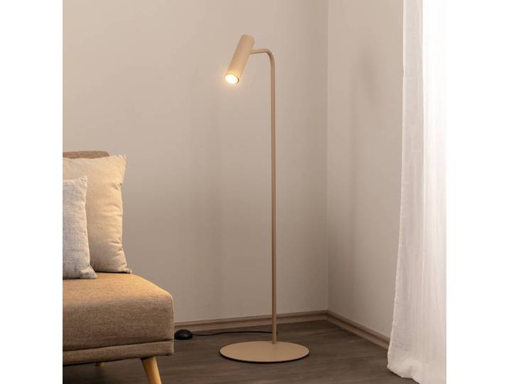 Stehlampe Axion Luminex, creme / amber, für Wohn- / Esszimmer, Metall, Modern