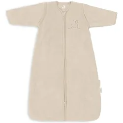 Jollein, Babyschlafsack, Baby Schlafsack mit Abnehmbaren Ärmeln 90cm Sleepy Miffy Terry - Nougat (Frühling, Herbst, Winter)