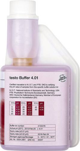 Testo PH-Pufferlösung 4,01 pH-Pufferlösung 4,01 250 ml, Passend für (Details
