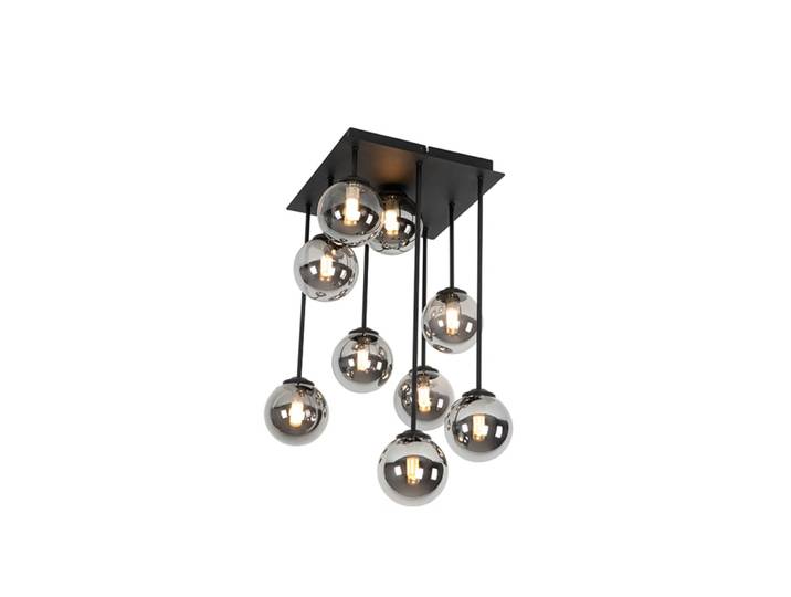 Plafonnier en verre noir