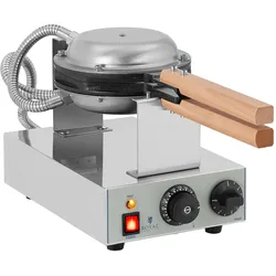 Royal Catering Waffeleisen Waffeln Waffelmaschine Egg Bubble Maker Puff Blase 50 250 °C 1415W, Waffeleisen, Silber