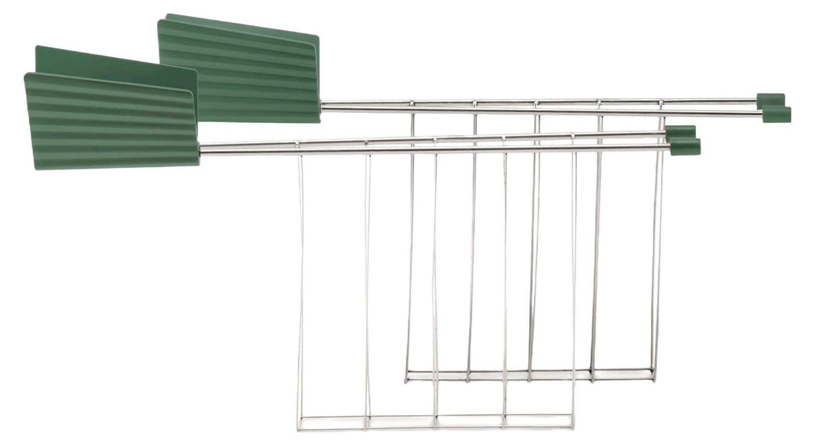 Alessi Plisse 2-sleuf broodrooster Grijs