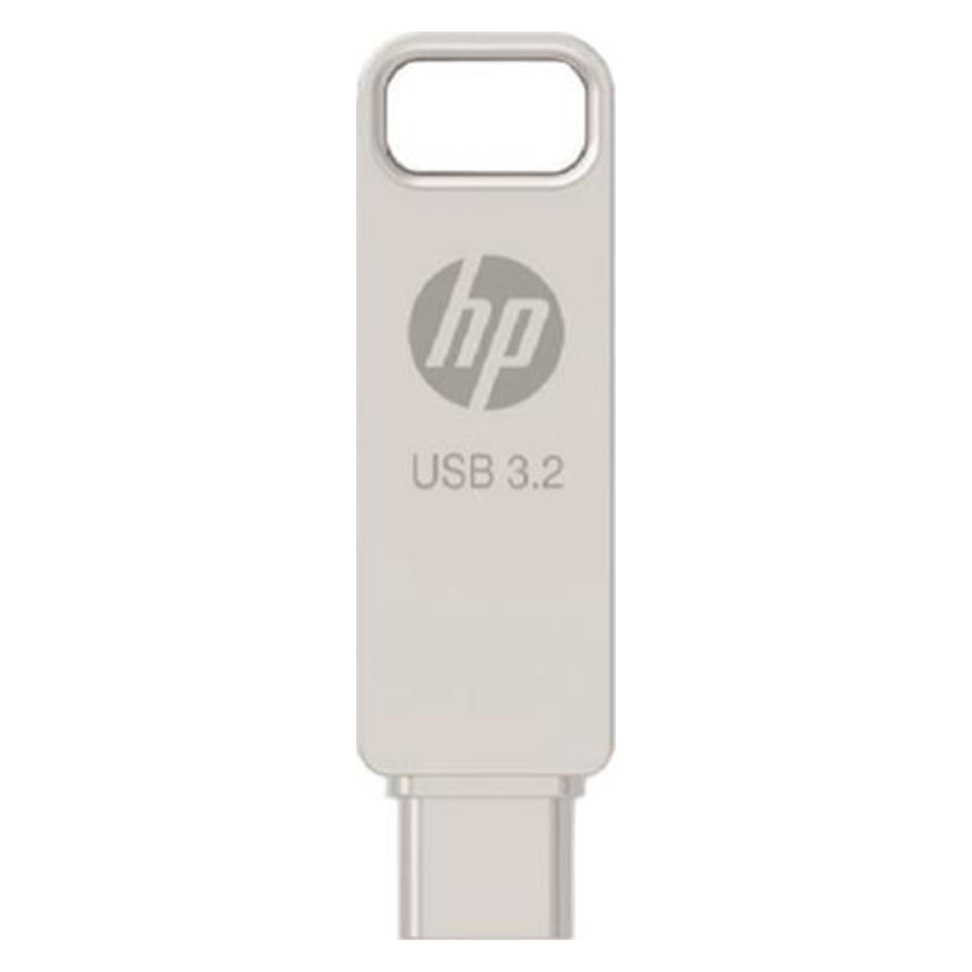 HP 64GB x206c OTG Type-C Metal Flash Drive (64 GB, USB-A, USB-C) (HPFD206C-A-64)